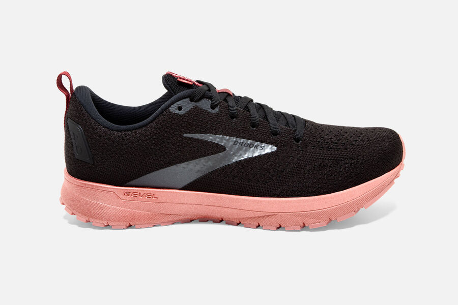 Zapatillas Running Brooks Revel 4 Mujer Negras Ofertas CMGP75398
